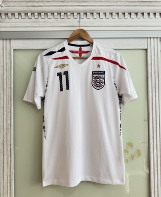 J.Cole England 2008-2009 Home Soccer Jersey Football Kit Shirt