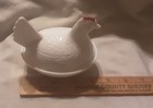 Vintage Small Milk Glass Hen on the Nest, unmarked — photo 4