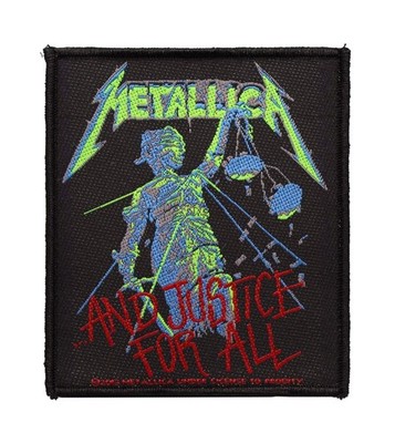 Metallica And Justice For All Battle Jacket Sew On Woven Patch - OFFICIAL 21-1