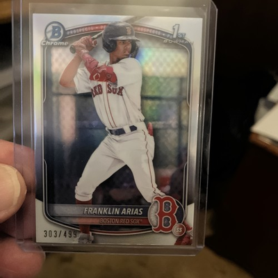 #ad 2025 Bowman Chrome Prospects Franklin Arias #BCP 67 Refractor 499 RC $18.00