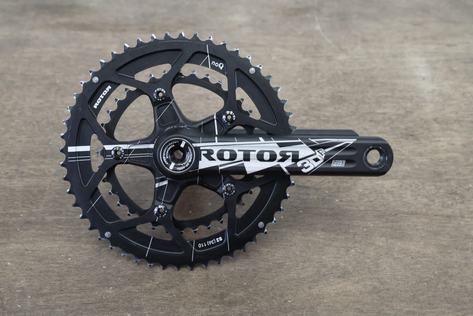 170mm 52/36T BB30 Rotor 3DF Road Crankset 3D F
