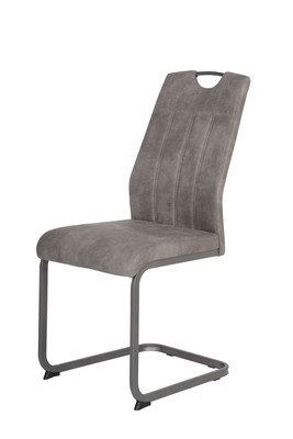 Schwingstuhl Christina II S, 2er Set, mit Microfaser-Bezug, Farbe grau