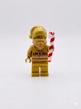 LEGO BAM 2025 Christmas Golden Santa Claus w/ Candy Cane, New Ready to Assemble