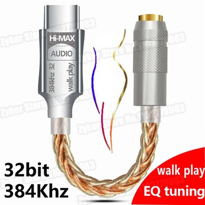 Type C to 3.5mm HiFi DAC Earphone Amplifier USB-C Audio Adapter