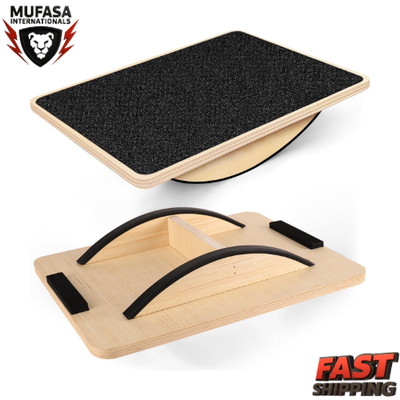 Wooden Balance Board for Adults Core Trainer Wobble Physical Therapy