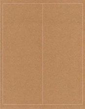 100-Pak Matte Finish Brown Recyclable 4" x 10.2" Labels 4 inkjet/laser printers