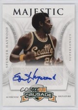2012-13 Panini Crusade Majestic Signatures Spencer Haywood #94 Auto HOF 1gt6