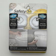 Safety 1st OutSmart Bathroom Safety Set Toilet Lid Flush Lock HS361 New