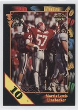 1991 Wild Card Draft 10 Stripe Mo Lewis #39 Rookie RC 1m8. rookie card picture