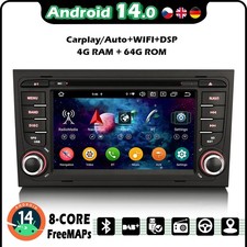 7"Android 14 Autoradio Navigatore Auto CD Carplay Audi A4 B8 S4 RS4 B9 Seat Exeo