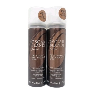 2 Oscar Blandi Pronto Dry Styling Heat Protect Spray 1.3 oz each Travel Size