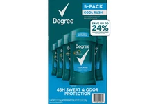 Degree Men Antiperspirant Cool Rush 2.7oz 5pk 48Hr Dry Protection