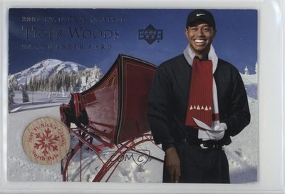 2001 Upper Deck St Nick's Classic Ball Marker Tiger Woods Rookie RC 3y4