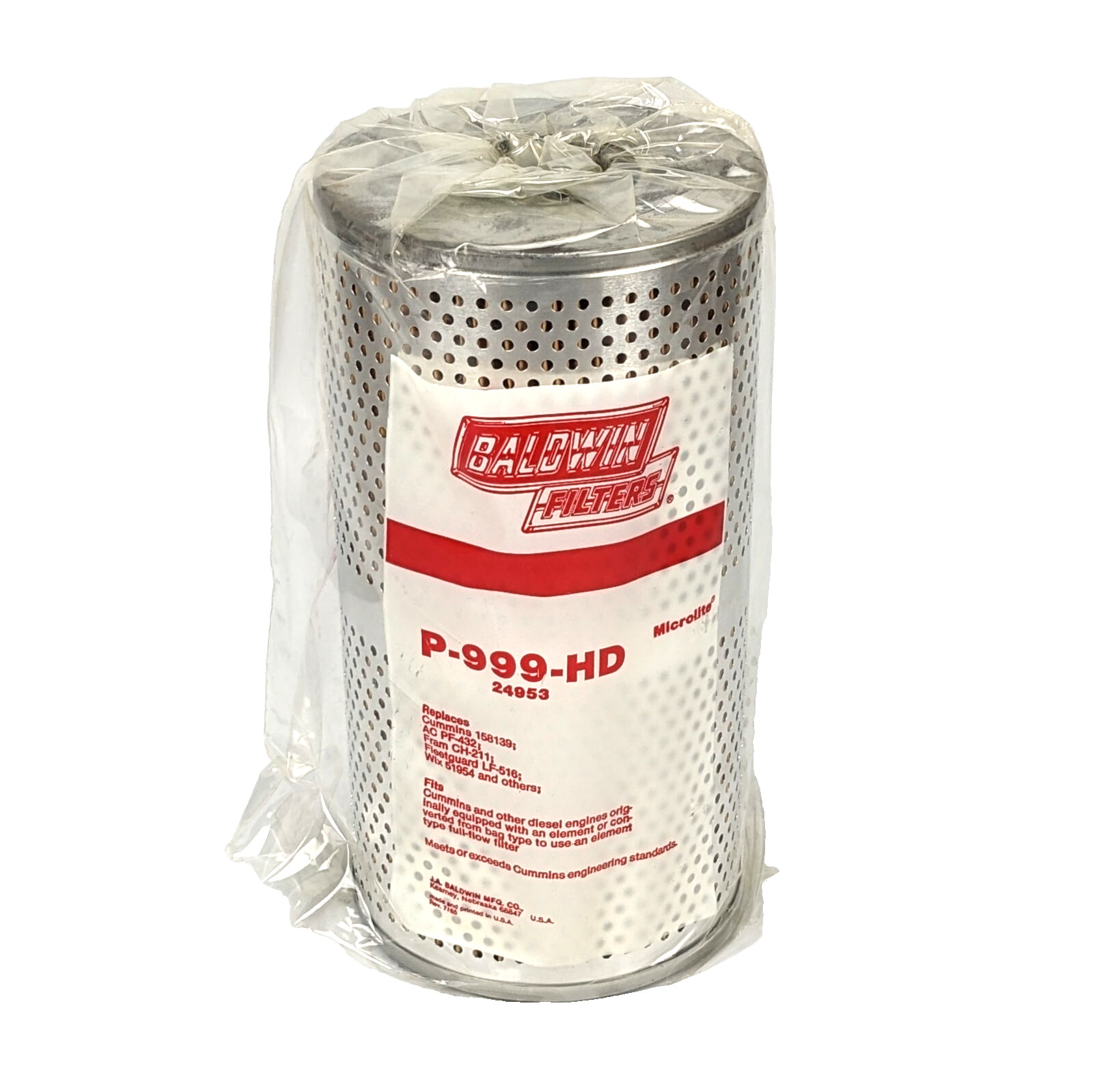 Filter Cartridge  - 158139 Pf-432 Ch-211 Lf-516 51954