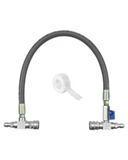 Chemical Injector Bypass Kit 3/8 Inch Fit for Pressure Washer, Stainless Quic...