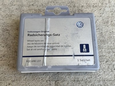 GENUINE VW Volkswagen WHEEL NUT COVER 4x NORMAL 4x Lug Nuts With Key For Cover