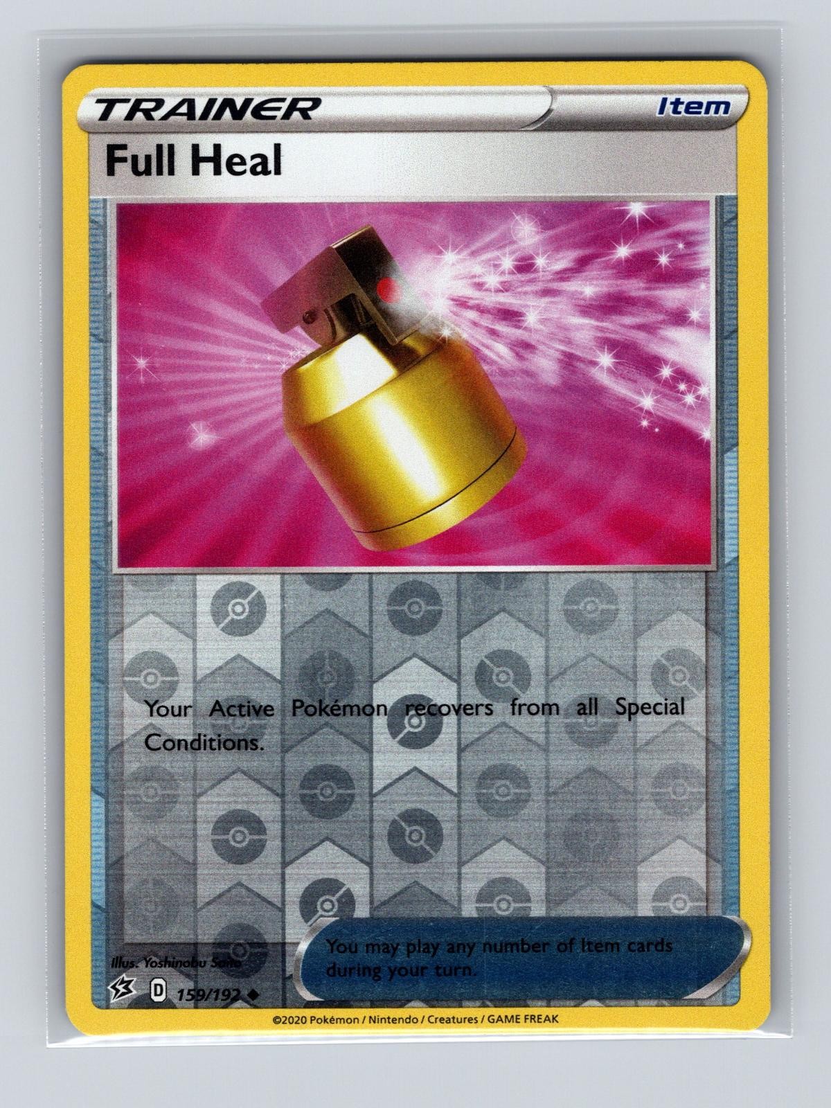 Full Heal 159/192 Uncommon Rebel Clash Pokemon Reverse Holo Near Mint