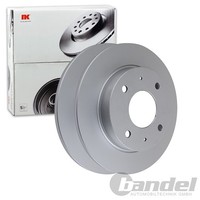 2X NK Bremsscheiben 250Mm Voll Hinten Passend FÜR Mitsubishi Colt Smart Forfour