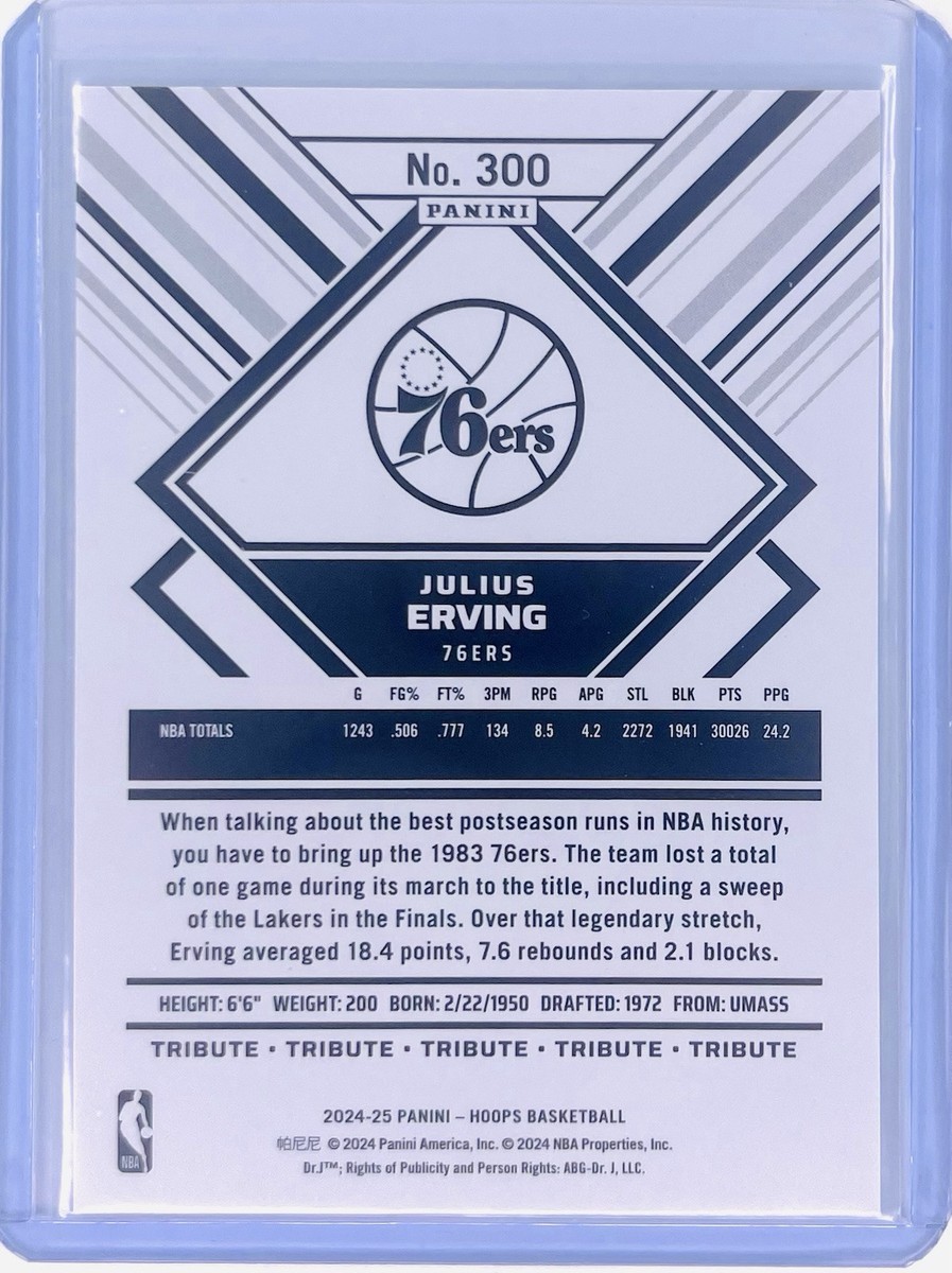 2024-25 Panini NBA Hoops Tribute #300 - Julius Erving