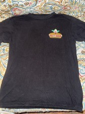 The Simpsons Krusty Burger Graphic Black T-Shirt Television Series Tee small