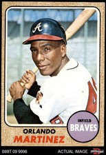 1968 Topps #578 Orlando Martinez Braves 7 - NM