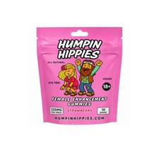 Humpin Hippies Strawberry Female Enhancement Gummies (10 Gummies/Bag)
