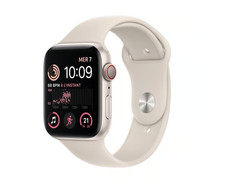 Image of Apple Watch SE 2nd Gen (GPS, 40mm) Starlight Case + Starlight Sport Strap