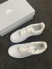 White Mens Nike Air Force107 Sneakers Shoes