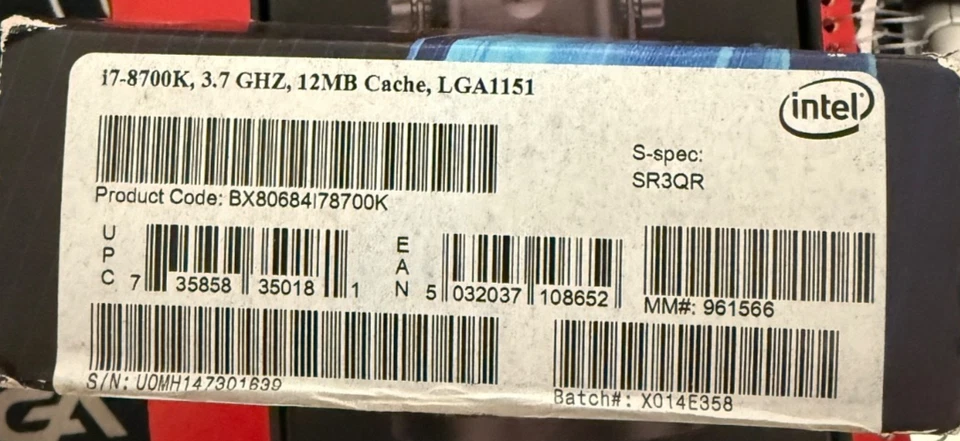 Intel Core i7-8700 3.7GHz 6-Cores LGA 1151 台式 CPU 处理器 — 第 4/4 张图片