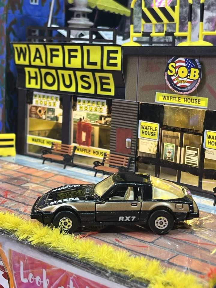 Lesney Matchbox 1982 Mazda RX-7 Black Diecast USED EX Condition Hong Kong - Image 4 of 4