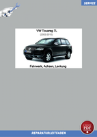 VW Touareg 7L (02-10) Reparaturanleitung Fahrwerk, Achsen, Lenkung PDF