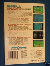 Bases Loaded 2 Second Season Jaleco NES 8 Bit Nintendo Vidpro Card Videogame