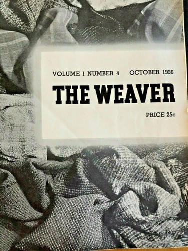 Lot 3 Vintage The Weaver Magazines 1936 1939 1940 Emile Bernat Weaving Patterns - Picture 4 of 12