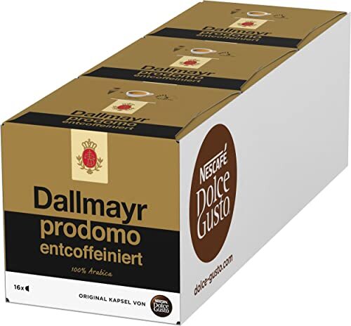 Dallmayr prodomo entcoffeiniert, 48 Kaffeekapseln (100% Arabica-Bohnen, Inten...