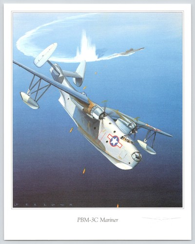 Martin PBM-3C Mariner, United States Navy Flying Patrol Boat 1993 Ferguson Print