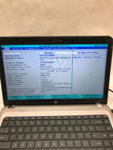 HP Pavilion dm4 14" Laptop Intel Core i5-460M 2.53GHz 4GB RAM NO HDD NO OS -- DW - Picture 2 of 7