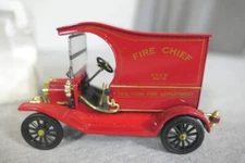Ford Model T New York Fire Department No. 18 Die Cast Fire Chief Truck 4.25" L