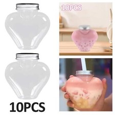 10x Empty Juice Bottles 500ml Beverage Container for Tea Fridge Juice Coffee