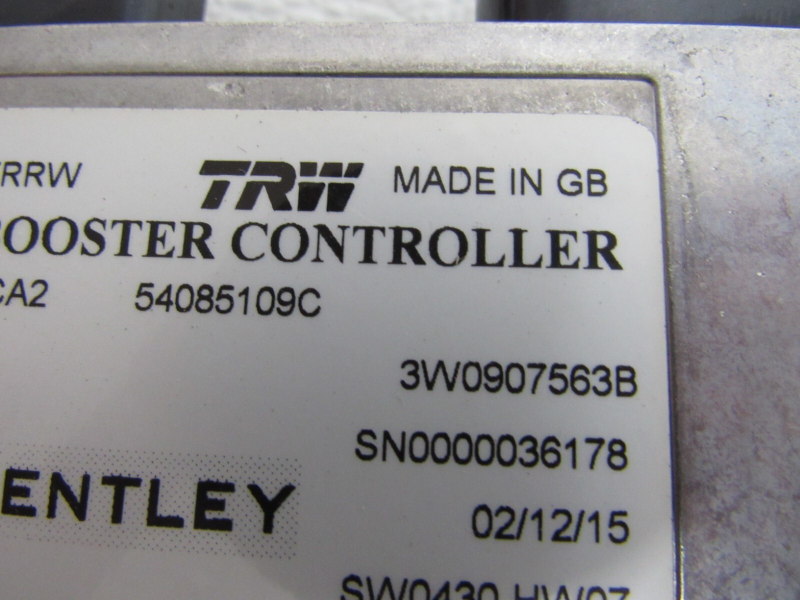 2016 BENTLEY CONTINENTAL GTC GT ADAPTIVE CRUISE CONTROL MODULE STOCK OEM -6872