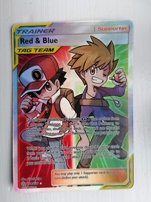 Rot & Blau 234/236 Kosmische Finsternis Full Art Ultra Rare Pokemon Karte