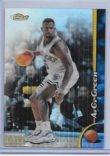 1998-99 Topps Finest A.C. GREEN no protector REFRACTOR dual sided Mavericks #152