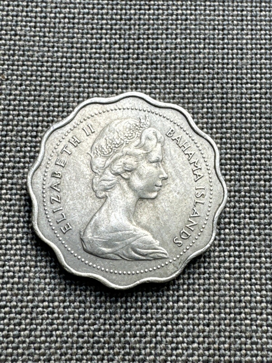 1969 BAHAMAS ISLANDS 10 CENTS BONEFISH SCALLOP SHAPED COIN | eBay