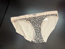 NWT VICTORIA'S SECRET PINK M LEOPARD SEAMLESS Bikini Animal Print