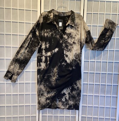slim fit dress slacks Long Sleeve Tie Dye Maxi Dress by Nuichan main image 1