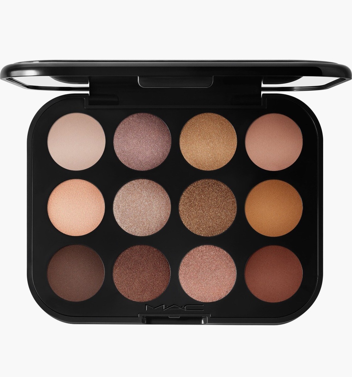 MAC Connect Color 12-Pan Eyeshadow Palette Unfiltered Nudes Full