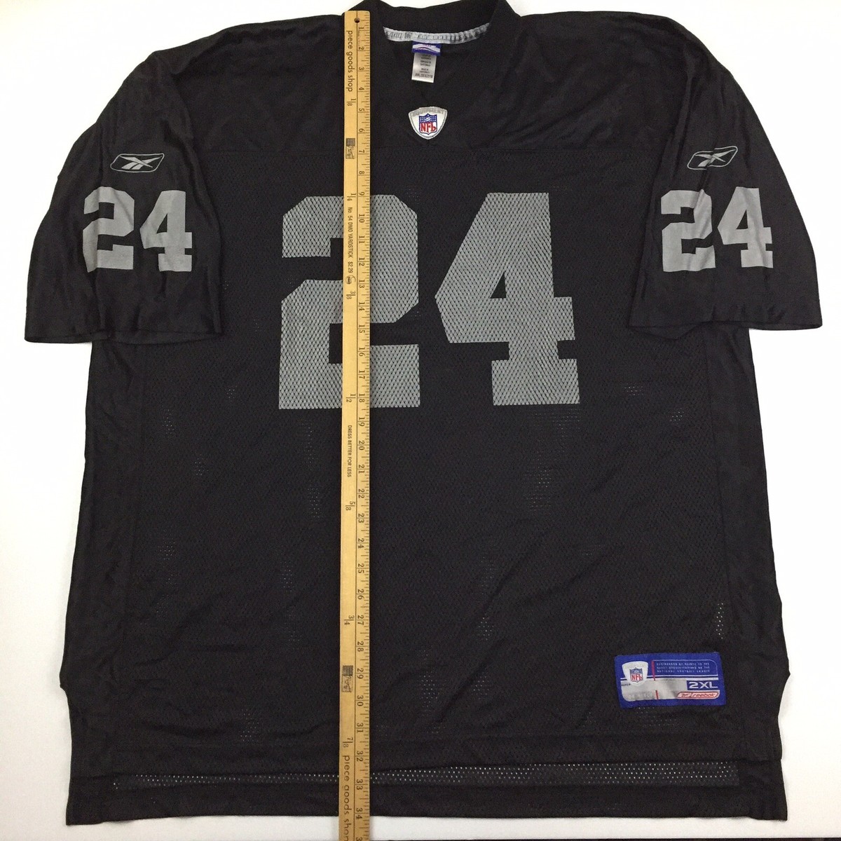 Oakland LA Vegas Raiders Mens Jersey Charles Woodson #24 Reebok