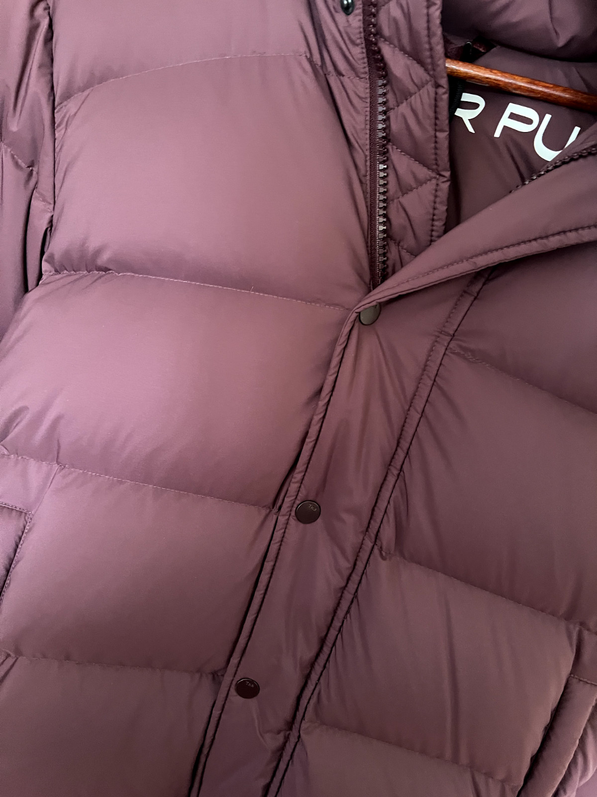 New Aritzia The Super Puff  Long Down Puffer Jacket Women Size XS Dark Clove image 2