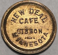 GIBBON, MN - New Deal Cafe - Good For 5¢ in Trade Token - TC-183486