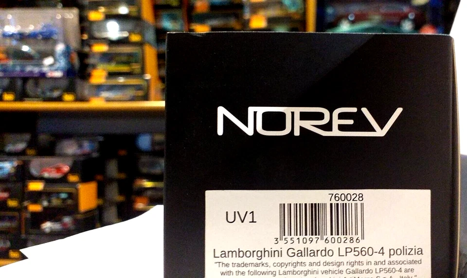 LAMBORGHINI GALLARDO LP560-4 POLIZIA NOREV 760028 1/43 - Immagine 4 di 4