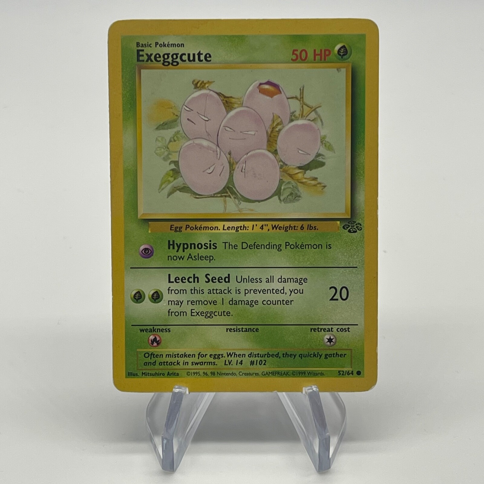 Exeggcute 52/64  - Common - WoTC Vintage Jungle Set Pokemon Card NM/LP